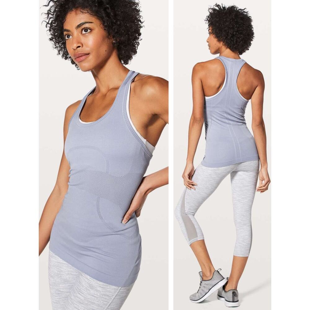 LULULEMON Swiftly Tech Racerback Size 8 Berry Mist